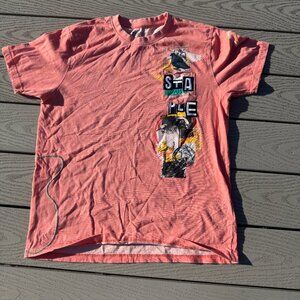 Pink Staple Men's Size Medium T-shirt,  Front Graphic Logo Short Sleeve T-shirt